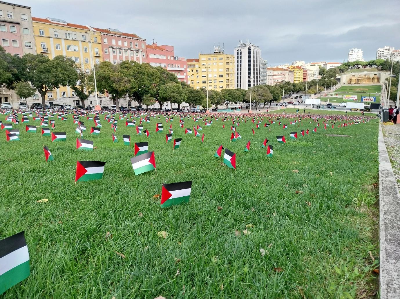 Vigília pelas Vítimas Palestinianas na Alameda